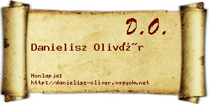 Danielisz Olivér névjegykártya